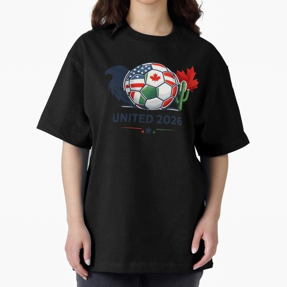 World Cup 2026 United Soccer Design Oversized T-Shirt Showcase FIFA World Cup 2026 Made for Neymar, Brazil Energy, Vintage Soccer Flavor, Modern Football Stars, National Flags and Final Night Emotion; Built for Supporters Chasing Trophy Dreams,