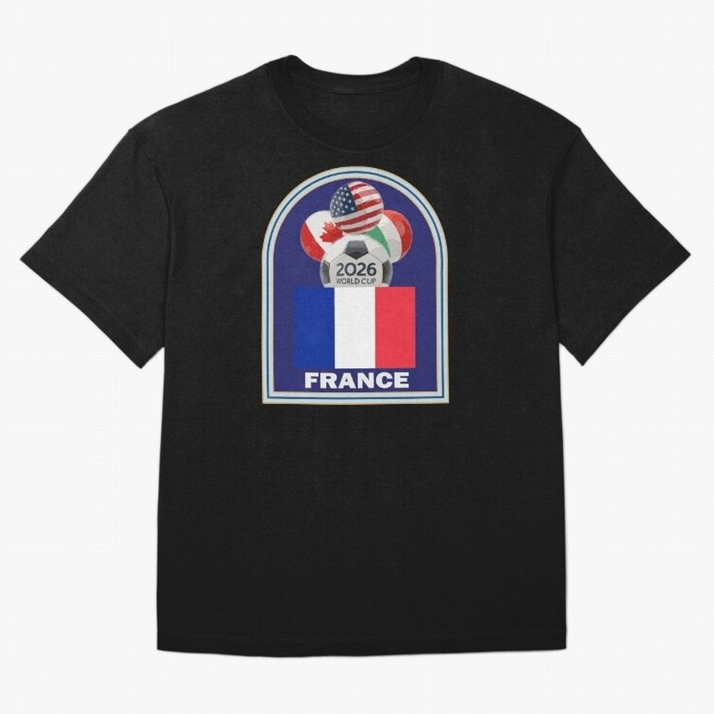 France 2026 Soccer T-shirt Oversized T-Shirt Show Your Stadium Side during FIFA World Cup 2026 USA Canada Mexico Capturing CR7, Spain Energy, Fan Favorite Moments, National Team Passion, Big Match Drama and Soccer History; Built for Supporters