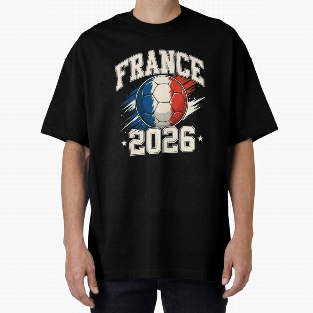 France 2026 World Cup for Football Fans and Teams Oversized T-Shirt Bring Stadium Energy to the FIFA World Cup 2026 Journey through CR7 and Messi Highlights, England, France and Netherlands Pride, Supporter Pride, Iconic Celebrations, Legendary