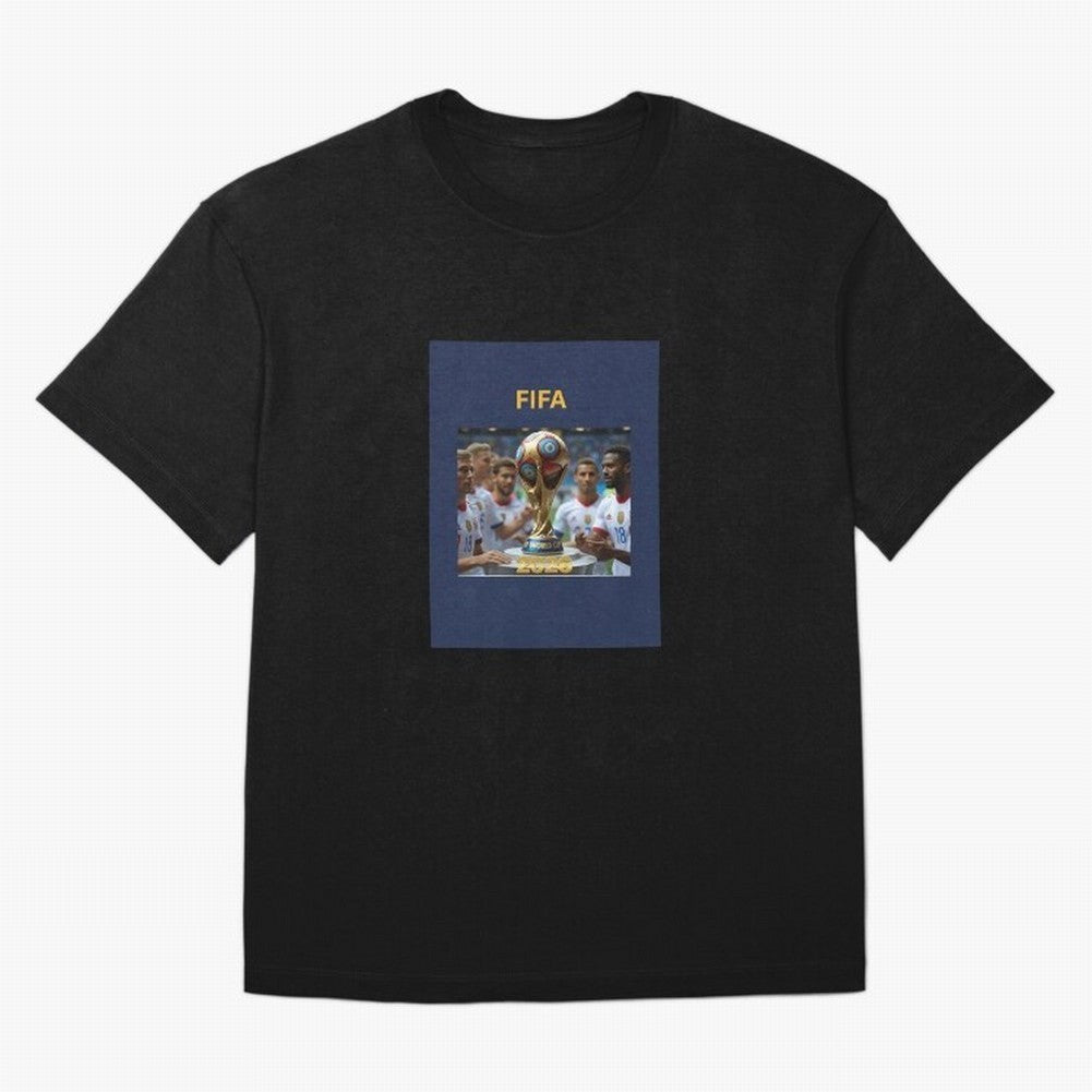 WORLD CUP FOOTBALL 2026 Oversized T-Shirt Back Your Heroes with FIFA World Cup 2026 USA Canada Mexico for Fans of Mbappe and Spain, Bringing Football Passion, Legendary Performances, Festival Vibes and Supporter Community; Made for Die Hard
