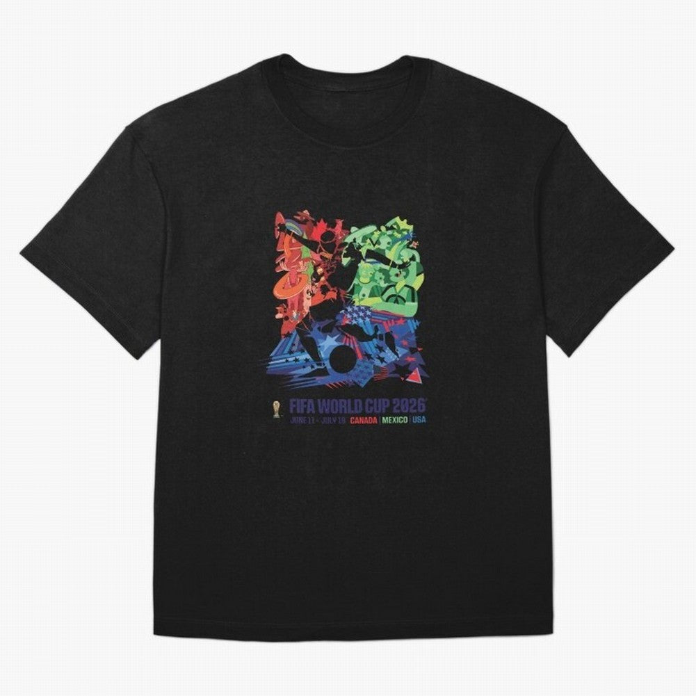 Host Nations Cultural Splash Art Oversized T-Shirt Turn Football Passion into Global Football Passion for FIFA World Cup 2026 Group Stage, Capturing Cristiano Ronaldo, Haaland and CR7, Argentina and Brazil, Goal Celebration Energy, Supporter