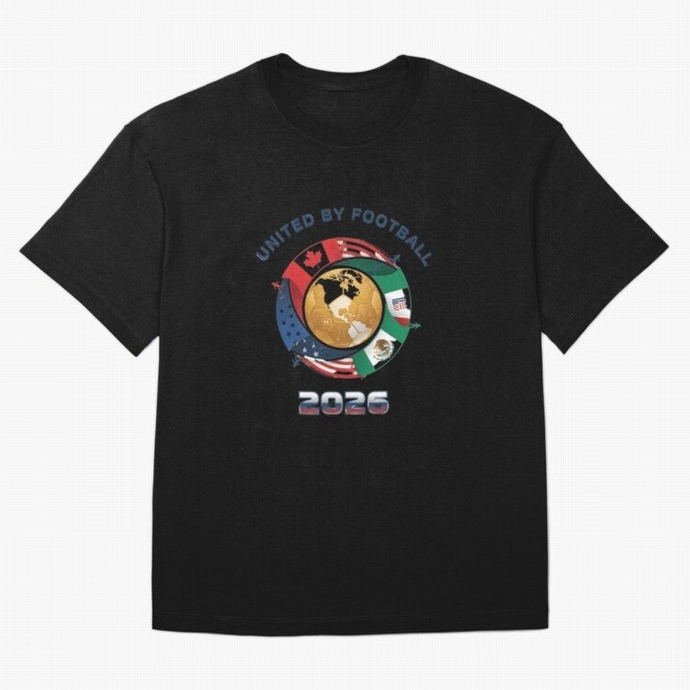 United By Football 2026 Oversized T-Shirt Show Love for Legendary Goals in the FIFA World Cup 2026 Journey through Messi, CR7 and Mbappe Highlights, England and Germany Pride, Fan Favorite Moments, National Team Passion, Big Match Drama and Soccer