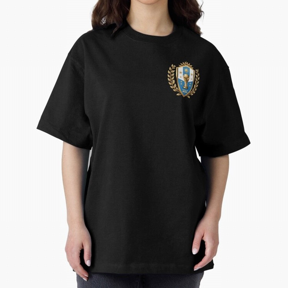 Argentina World Cup 2026 Oversized T-Shirt Carry the Colors and Pride of Match Day Hype around FIFA World Cup 2026 USA Canada Mexico, Haaland and Mbappe, France and Portugal, Worldwide Fan Energy, Dramatic Goals, Stadium Lights and Championship