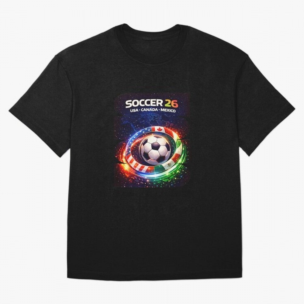 North America Soccer 2026 Soccer 26 Usa Canada Mexico Fan United 2026 Soccer Oversized T-Shirt Celebrate Football Heritage in Global Football Passion for FIFA World Cup 2026 USA Canada Mexico, Celebrating Messi and Cristiano Ronaldo, Argentina,