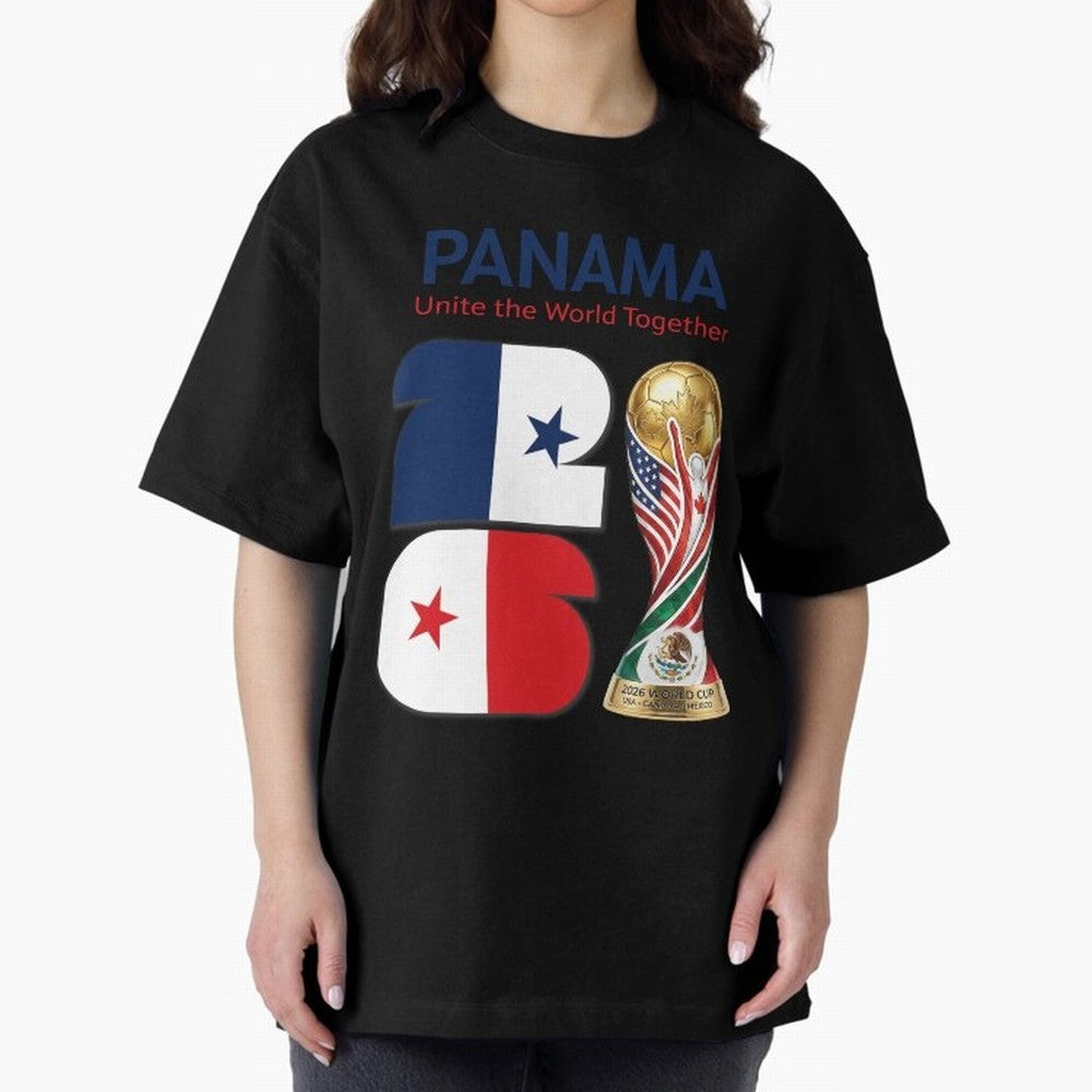 World Cup 2026, IMG 026, PANAMA 001 Oversized T-Shirt Celebrate Golden Goal Energy in Global Football Passion for FIFA World Cup 2026, Celebrating CR7 and Messi, Portugal, Soccer Culture, Superstar Moments, National Team Dreams and Competitive
