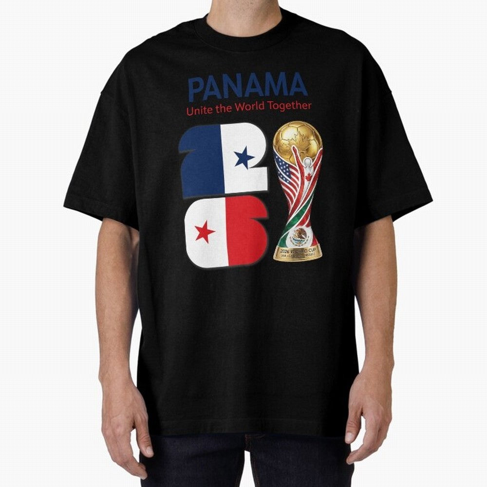 World Cup 2026, IMG 026, PANAMA 001 Oversized T-Shirt Celebrate Golden Goal Energy in Global Football Passion for FIFA World Cup 2026, Celebrating CR7 and Messi, Portugal, Soccer Culture, Superstar Moments, National Team Dreams and Competitive