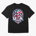 USA 2026 World Cup T-Shirt - Star Spangled Soccer Design - American Host Fan Tee Oversized T-Shirt Celebrate Every Goal in Match Day Hype around FIFA World Cup 2026 USA Canada Mexico, Messi and Cristiano Ronaldo, Portugal, Retro Football Energy,