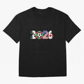 North American Soccer Spirit Team 2026 T-Shirt_82770209 Oversized T-Shirt Honor the Football Icons of FIFA World Cup 2026 Group Stage with Messi and Cristiano Ronaldo, Netherlands Energy, Supporter Pride, Iconic Celebrations, Legendary Names and