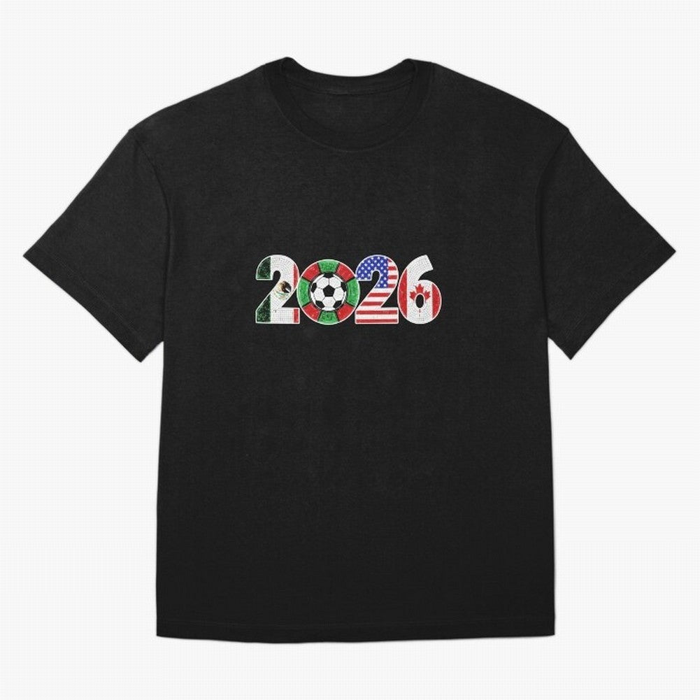 North American Soccer Spirit Team 2026 T-Shirt_82770209 Oversized T-Shirt Honor the Football Icons of FIFA World Cup 2026 Group Stage with Messi and Cristiano Ronaldo, Netherlands Energy, Supporter Pride, Iconic Celebrations, Legendary Names and