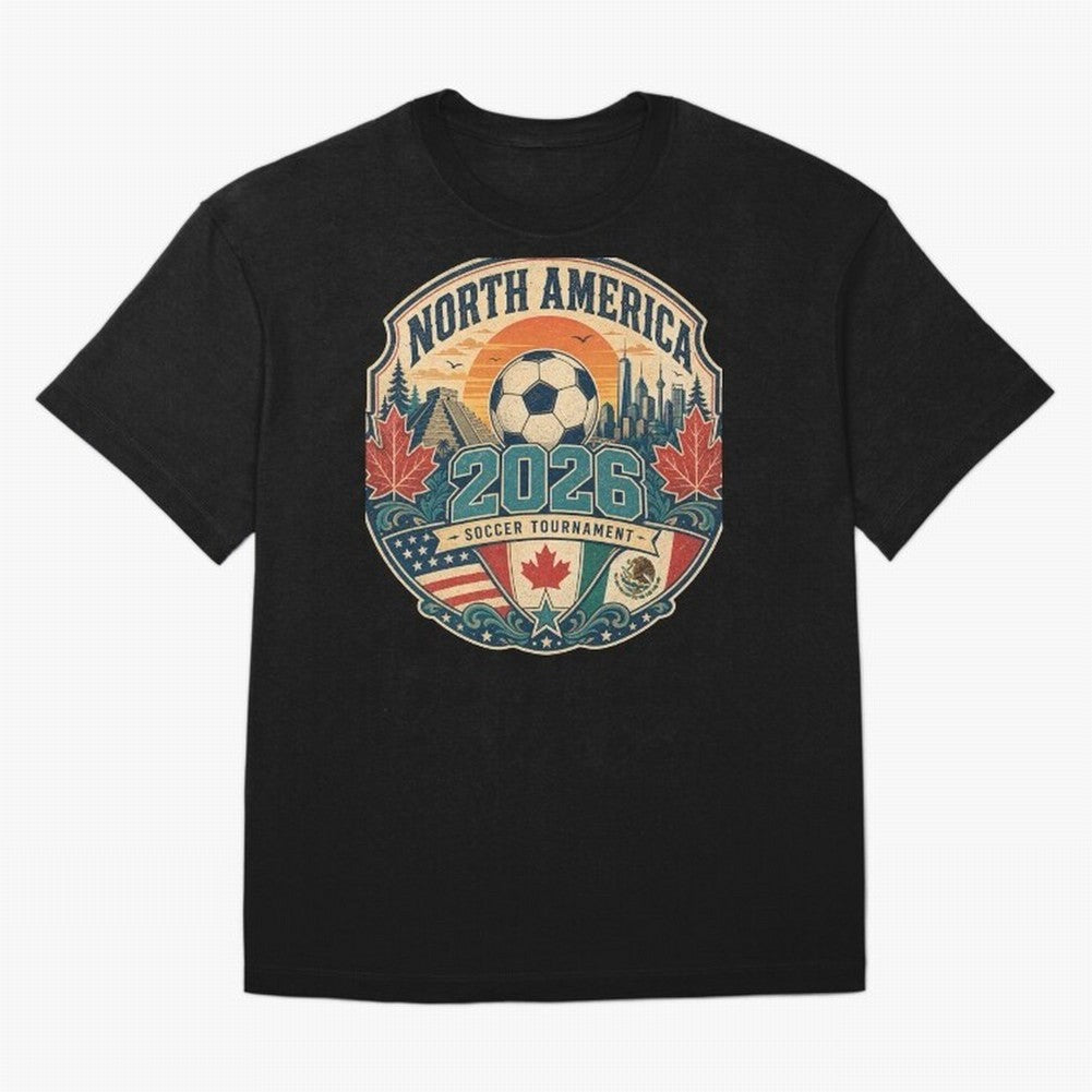 USA Canada Mexico Soccer Cup Oversized T-Shirt Make Game Day About Match Day Hype around FIFA World Cup 2026, Messi, France and Portugal, Football Festival Excitement, Trophy Ambitions, Country Rivalries and Star Player Buzz; Made for Collectors