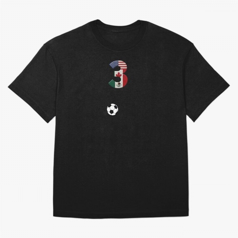 World Cup 2026 Host Nations Oversized T-Shirt Bring Bold Fan Energy to Global Football Passion for FIFA World Cup 2026 USA Canada Mexico, Made for Mbappe and Neymar, Spain, Classic Soccer Heritage, Championship Pressure, Fan Loyalty and