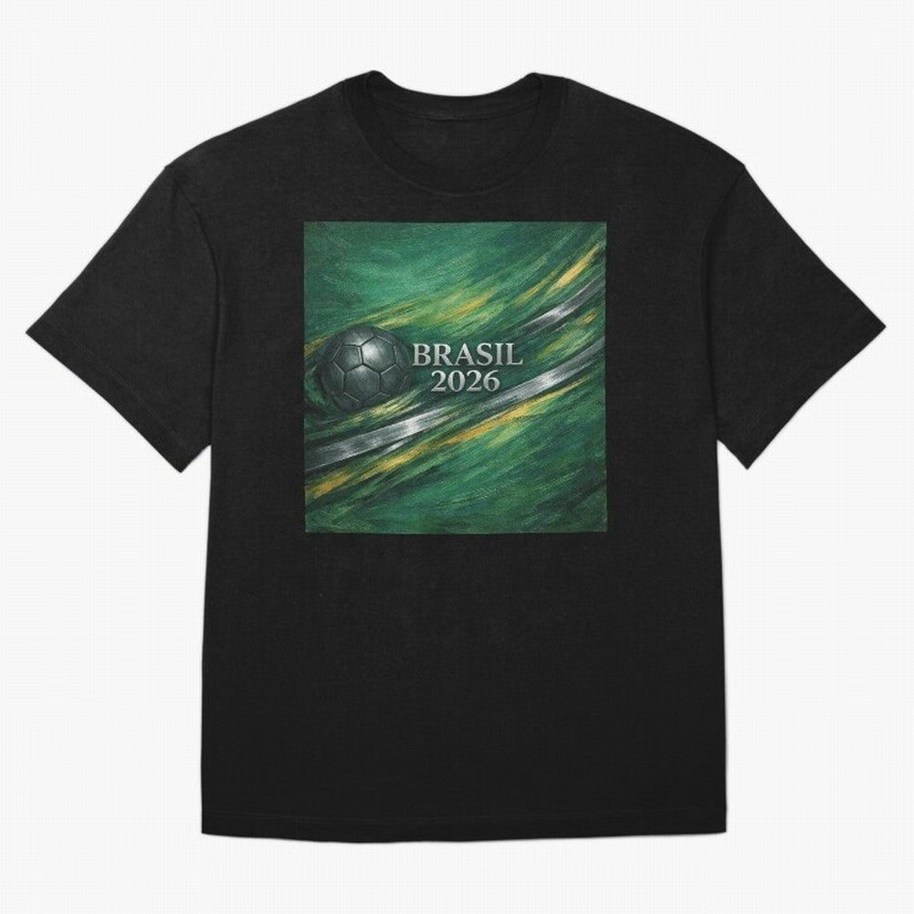 Brazil World Cup 2026 Concept Oversized T-Shirt Celebrate Every Goal in FIFA World Cup 2026 Group Stage Spirit, Connected to Brazil, Portugal and Argentina, Messi, Neymar and Mbappe, Stadium Memories, Football Loyalty, International Chants and