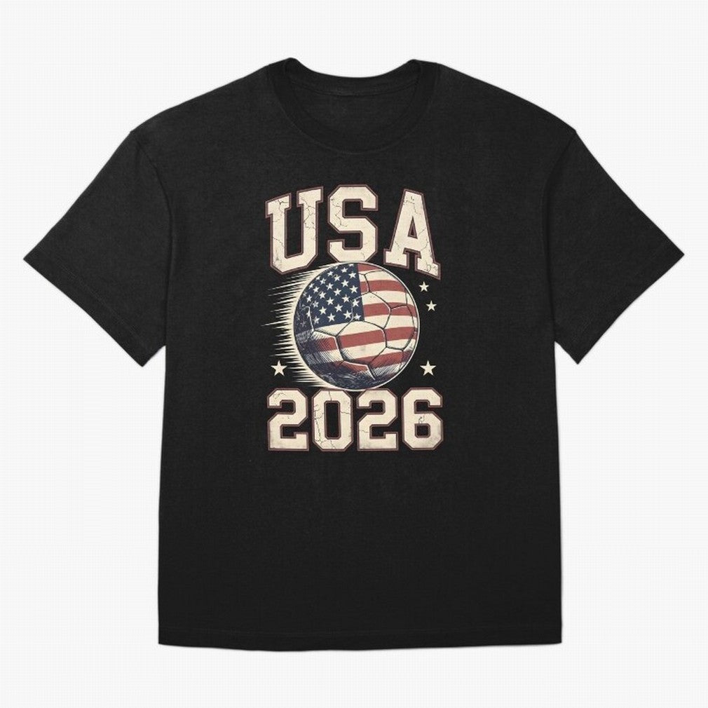 USA 2026 World Cup Soccer Oversized T-Shirt Turn Every Weekend Toward Global Football Passion for FIFA World Cup 2026 Group Stage, Centered on Haaland and Mbappe, France, Stadium Chants, National Pride, Trophy Dreams and Unforgettable Football