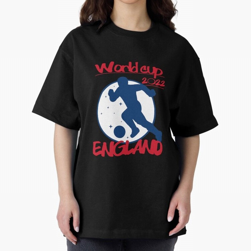 England World Cup 2022 Oversized T-Shirt Celebrate the Stars of FIFA World Cup 2026 Spirit, Capturing England, Cristiano Ronaldo, Haaland and CR7, Match Day Excitement, Supporter Culture, Golden Goals and Global Football Passion; Perfect for People