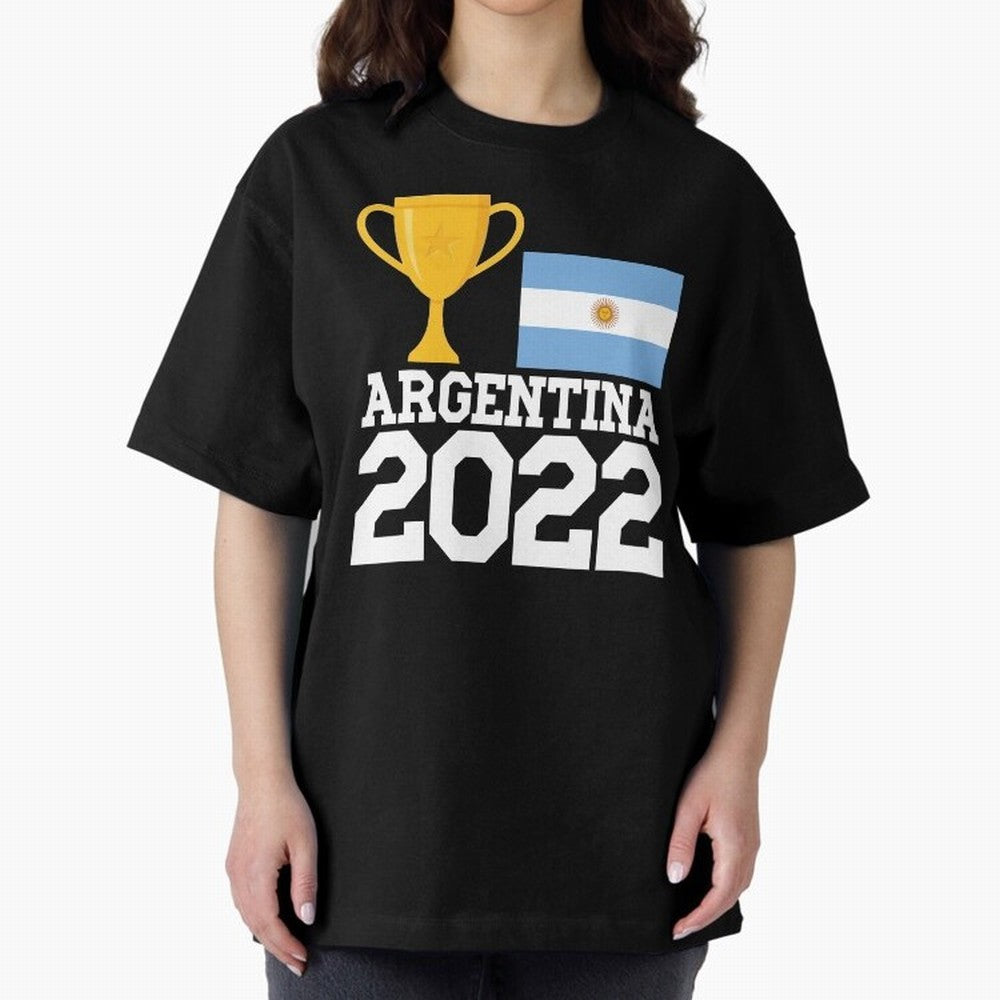Argentina World Cup Soccer Football 2022, Argentina Soccer Jersey Argentinian Football, Argentina, Argentinian, Qatar World Cup 2022 Oversized T-Shirt Bring World Football Passion into FIFA World Cup 2026 Filled with Haaland, Argentina, France and