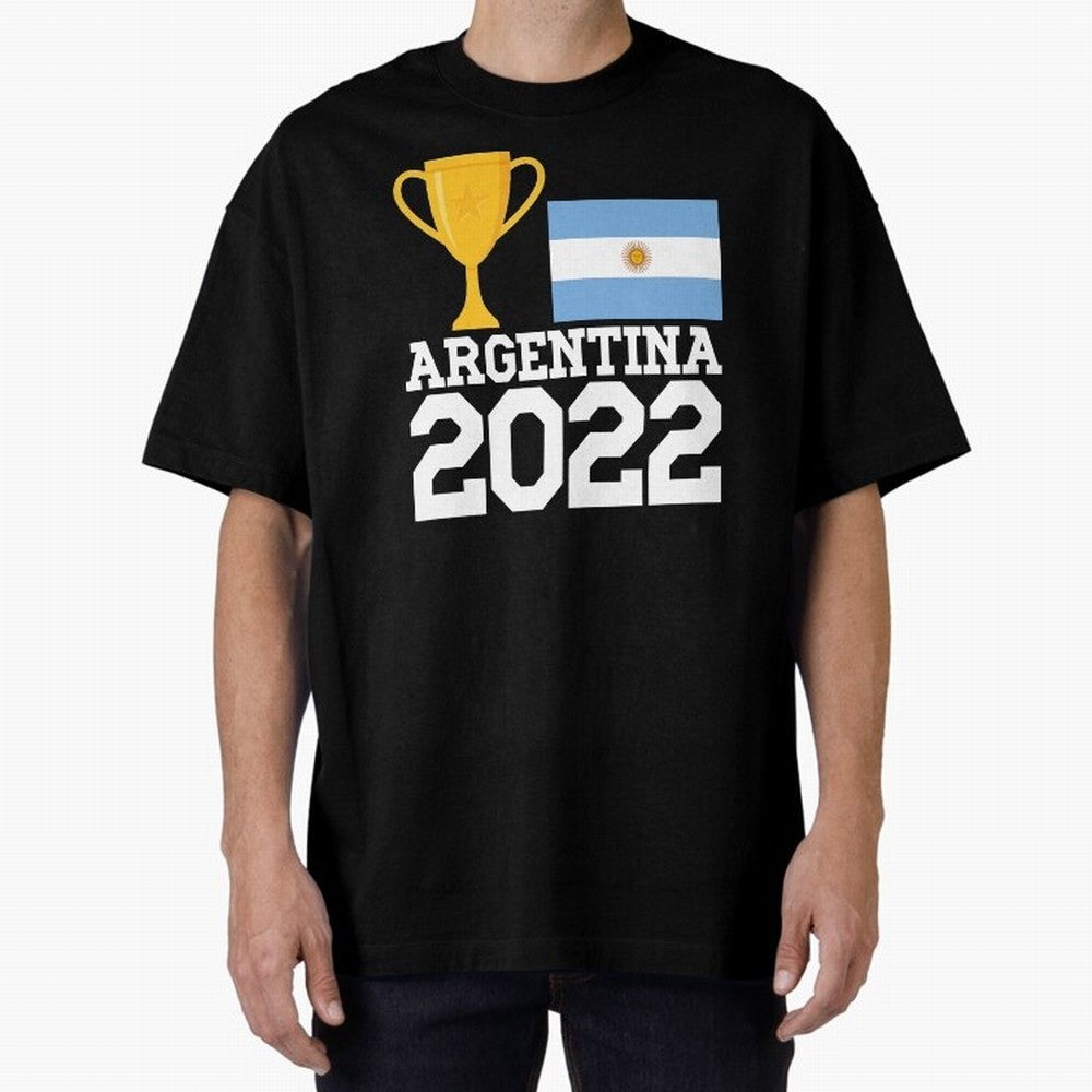 Argentina World Cup Soccer Football 2022, Argentina Soccer Jersey Argentinian Football, Argentina, Argentinian, Qatar World Cup 2022 Oversized T-Shirt Bring World Football Passion into FIFA World Cup 2026 Filled with Haaland, Argentina, France and