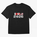 Glitched United 2026 Cup - North America Emblem Part 2 T-Shirt_82924673 Oversized T-Shirt Bring International Match Energy to the FIFA World Cup 2026 Journey through Cristiano Ronaldo Highlights, Spain and Netherlands Pride, Supporter Pride, Iconic