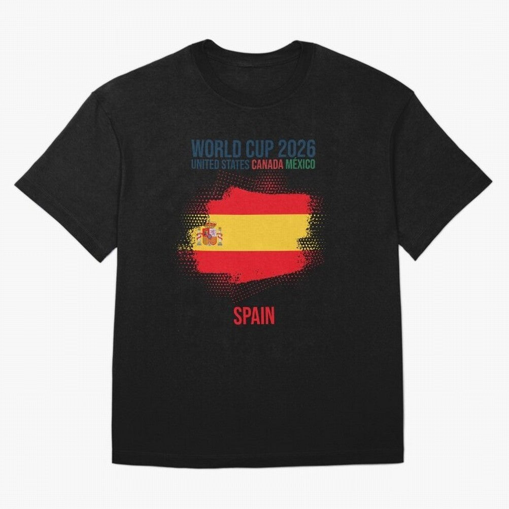 SPAIN WORLD CUP 2026 Oversized T-Shirt Upgrade Match Day Hype around FIFA World Cup 2026 USA Canada Mexico, CR7, Brazil, Portugal and Argentina, Worldwide Fan Energy, Dramatic Goals, Stadium Lights and Championship Celebrations; Created for Match