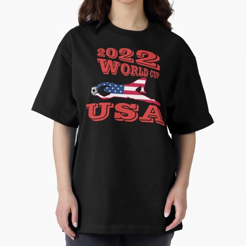 USA, Qatar World Cup 2022 Oversized T-Shirt Represent Fans Who Live for FIFA World Cup 2026 Group Stage with Haaland and Mbappe, Argentina, France and Brazil Energy, Match Day Excitement, Supporter Culture, Golden Goals and Global Football Passion;
