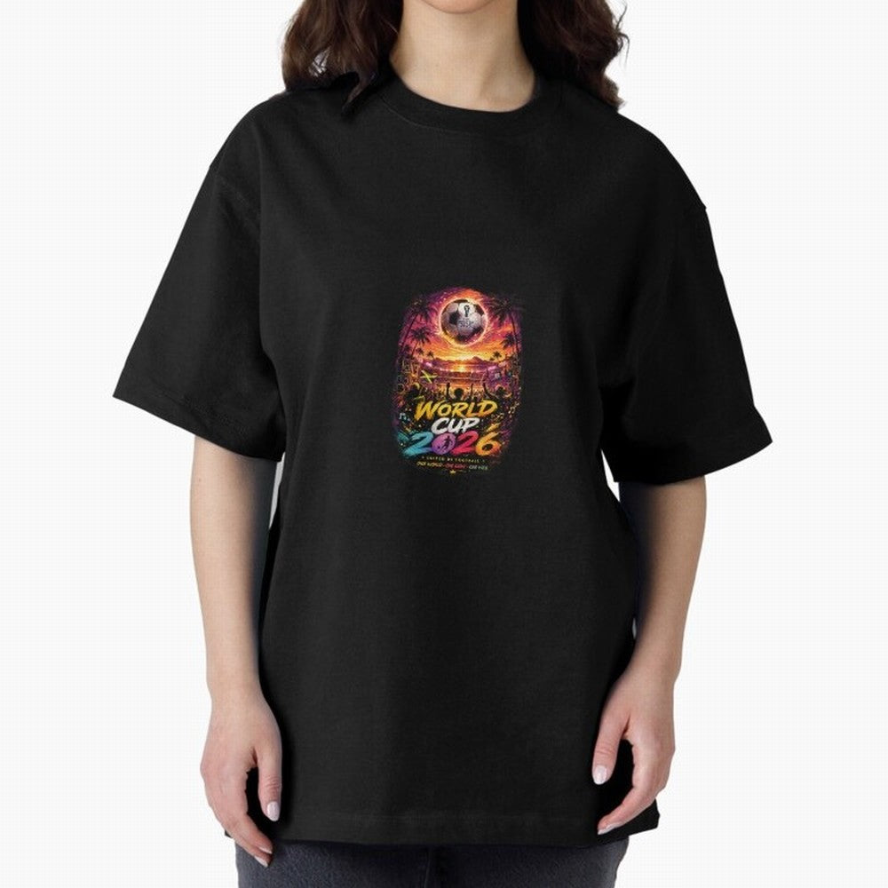 Copy of World Cup 2026 ¨C United Passion ?? | Neon Football Design Oversized T-Shirt Feel International Energy from FIFA World Cup 2026 Group Stage Built around CR7, Portugal Energy, Supporter Pride, Iconic Celebrations, Legendary Names and Global