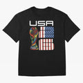 USA World Cup 2026 Host Nation Soccer Design Oversized T-Shirt Relive FIFA World Cup 2026 USA Canada Mexico Spirit, Celebrating England, France and Netherlands, Neymar, Vintage Soccer Flavor, Modern Football Stars, National Flags and Final Night