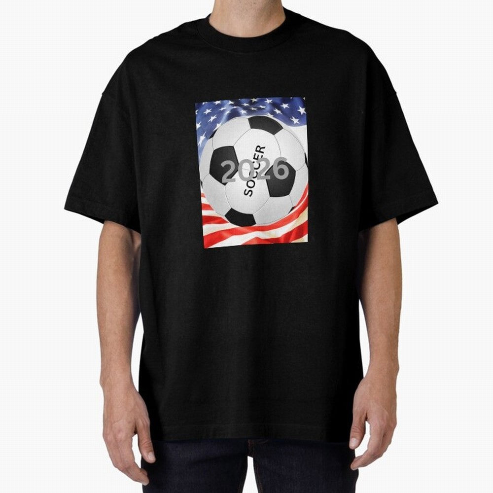 THIS IS SOCCER 2026 Oversized T-Shirt Bring Legendary Rivalry Energy to Match Day Hype around FIFA World Cup 2026, Messi, CR7 and Mbappe, Portugal, Spain and Germany, Goal Celebration Energy, Supporter Heritage, Football Icons and Worldwide