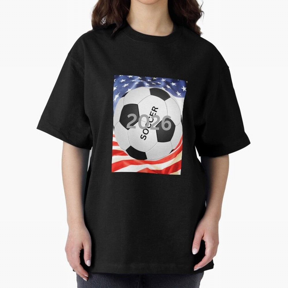 THIS IS SOCCER 2026 Oversized T-Shirt Bring Legendary Rivalry Energy to Match Day Hype around FIFA World Cup 2026, Messi, CR7 and Mbappe, Portugal, Spain and Germany, Goal Celebration Energy, Supporter Heritage, Football Icons and Worldwide