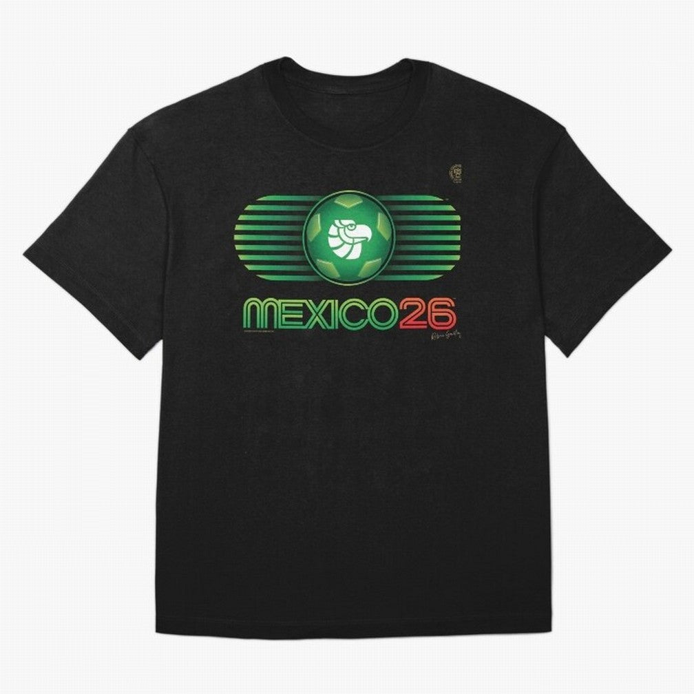 Mexico 26 World Cup Retro Logo. Autographed Oversized T-Shirt Get Ready for the FIFA World Cup 2026 Group Stage Journey through Cristiano Ronaldo, Haaland and CR7 Highlights, France Pride, Vintage Soccer Flavor, Modern Football Stars, National