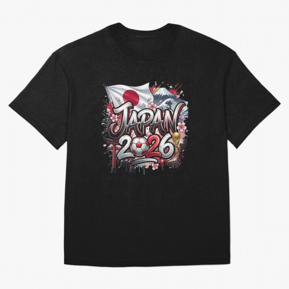 Japan World Cup 2026 Football Legacy Oversized T-Shirt Live for the Drama of Global Football Passion for FIFA World Cup 2026 Group Stage, Featuring Haaland and Mbappe, England, Football Passion, Legendary Performances, Festival Vibes and Supporter