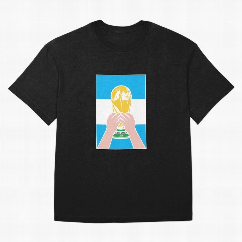 Champion Argentina 2022 Oversized T-Shirt Feel International Energy from Global Football Passion for FIFA World Cup 2026, Filled with CR7, France, Football Passion, Legendary Performances, Festival Vibes and Supporter Community; Perfect for People