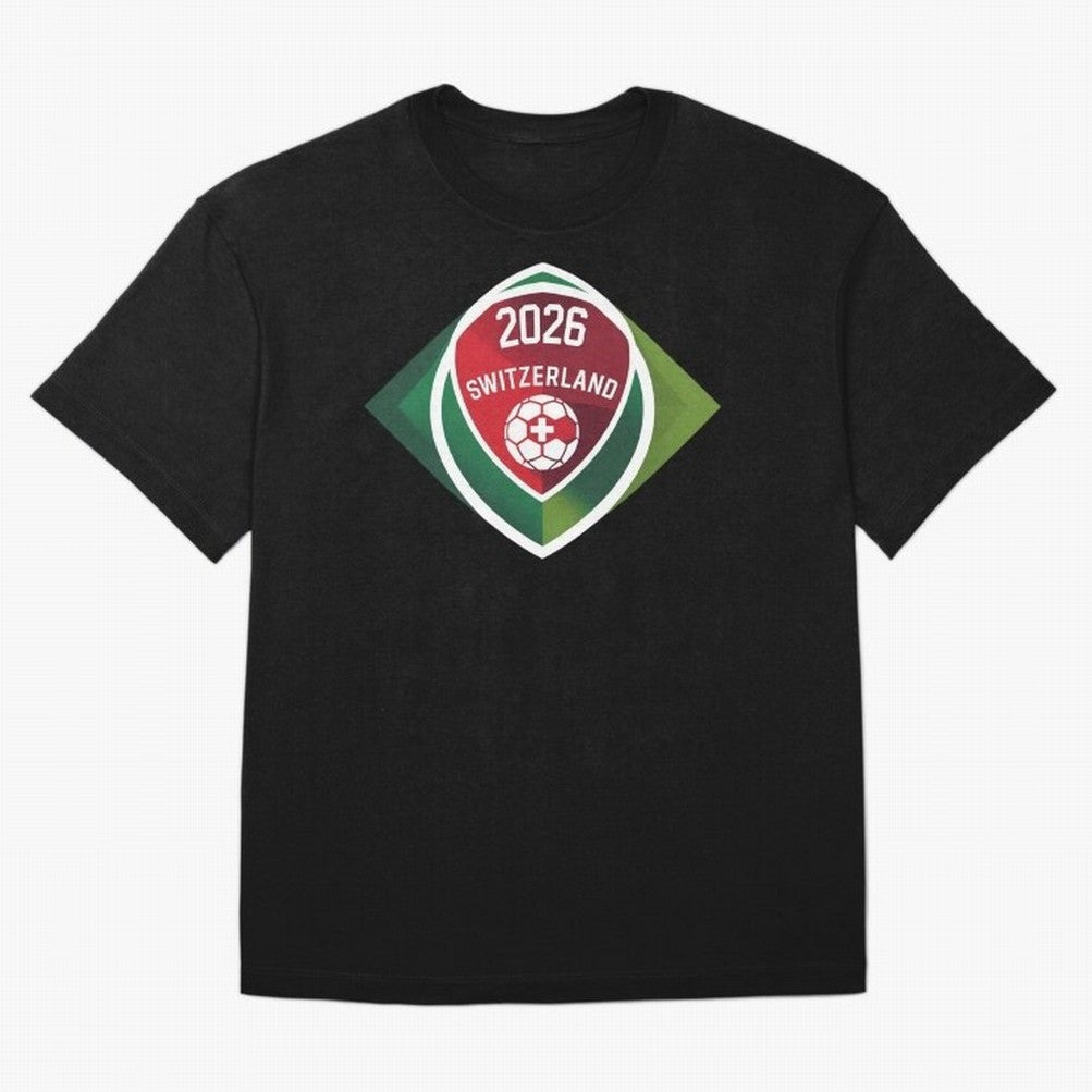 Switzerland 2026 Oversized T-Shirt Bring Match Day Fire to the FIFA World Cup 2026 Group Stage Journey through Mbappe Highlights, Netherlands Pride, Classic Soccer Heritage, Championship Pressure, Fan Loyalty and International Pride; Ideal for Fans