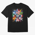 2026 Soccer World Flags USA Mexico Canada Football Paint Splash Graphic Oversized T-Shirt Discover FIFA World Cup 2026 Group Stage Featuring Mbappe and Neymar, Netherlands Energy, Match Day Excitement, Supporter Culture, Golden Goals and Global