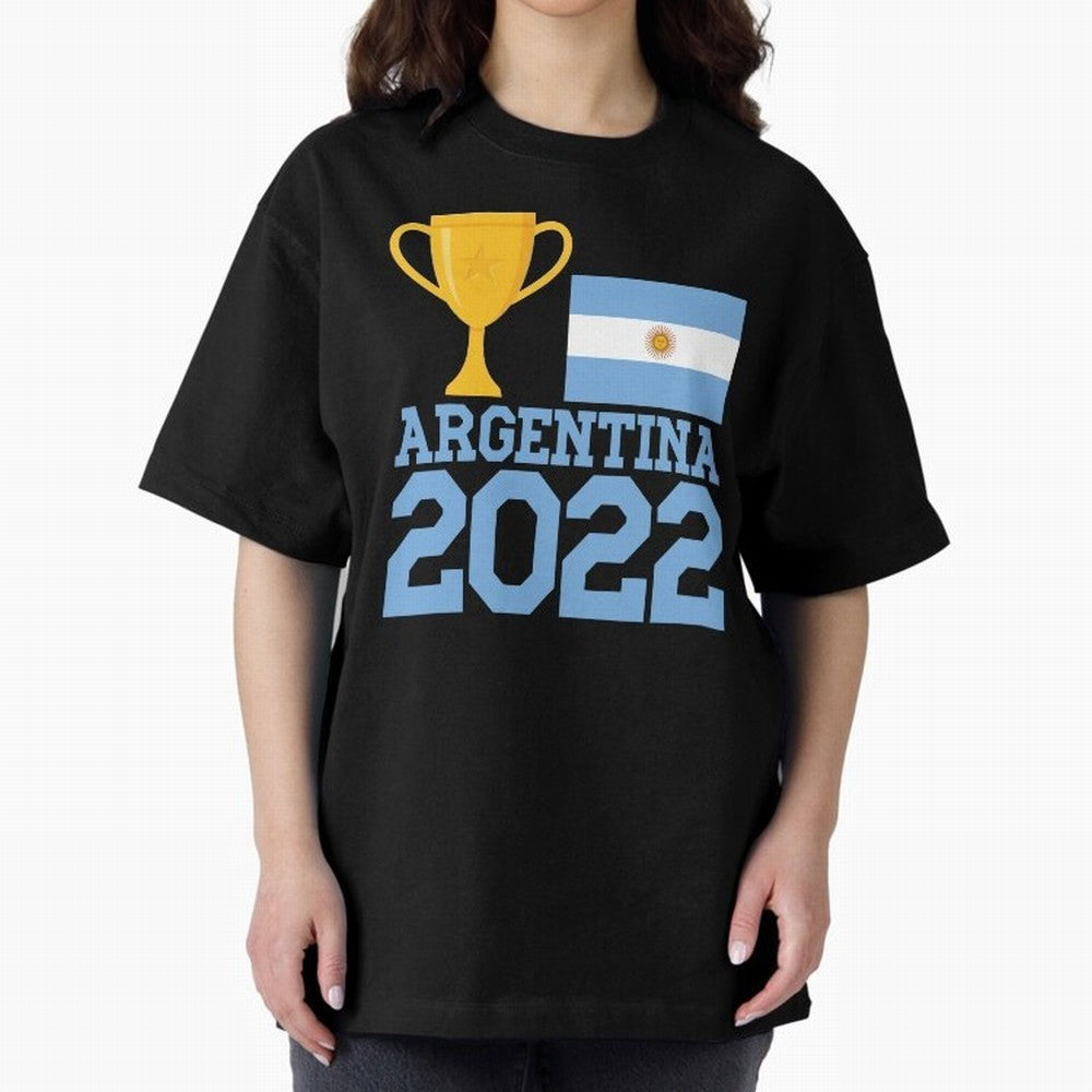Argentina World Cup Soccer Football 2022, Argentina Soccer Jersey Argentinian Football, Argentina, Argentinian, Qatar World Cup 2022 Oversized T-Shirt Support the Legends of FIFA World Cup 2026 USA Canada Mexico Made for Mbappe, Spain and