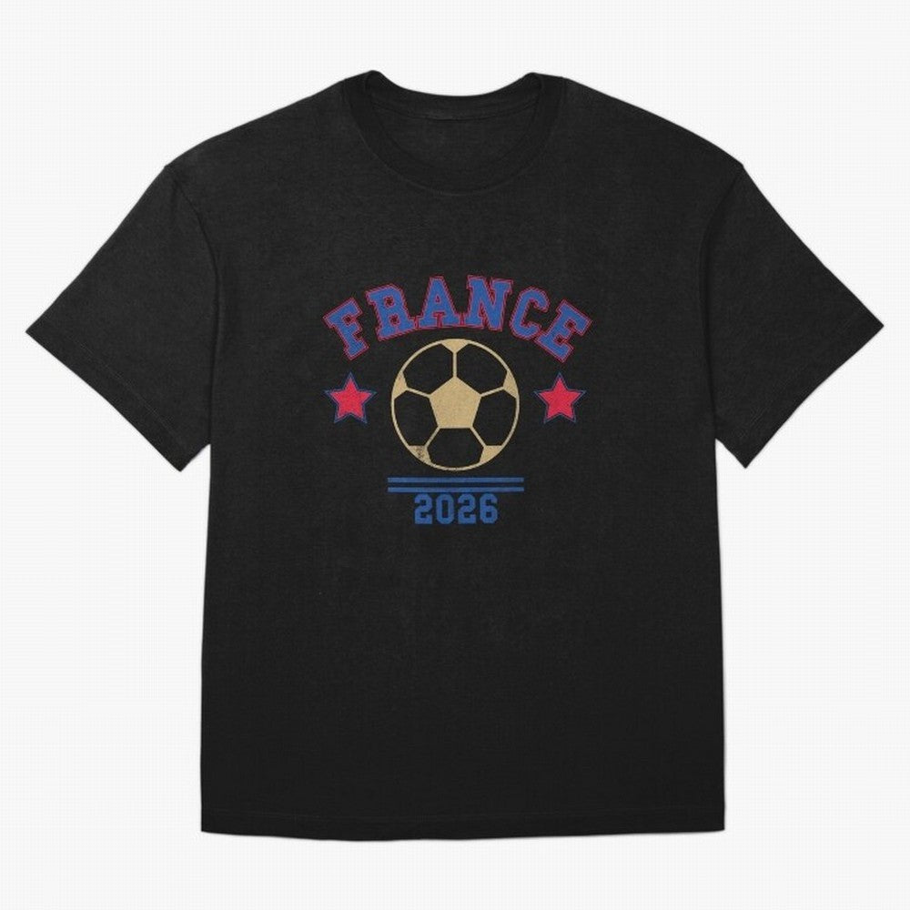 France 2026 ¡ª Vintage Soccer Tee Oversized T-Shirt Elevate FIFA World Cup 2026 USA Canada Mexico Inspired by Messi, CR7 and Mbappe, Germany Energy, Stadium Memories, Football Loyalty, International Chants and Championship Tradition; Created for