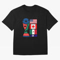 North America Football Unity 2026 Oversized T-Shirt Stand Proud for FIFA World Cup 2026 for Fans of CR7 and Germany, Bringing Supporter Pride, Iconic Celebrations, Legendary Names and Global Match Day Energy; Made for Collectors Who Enjoy Iconic