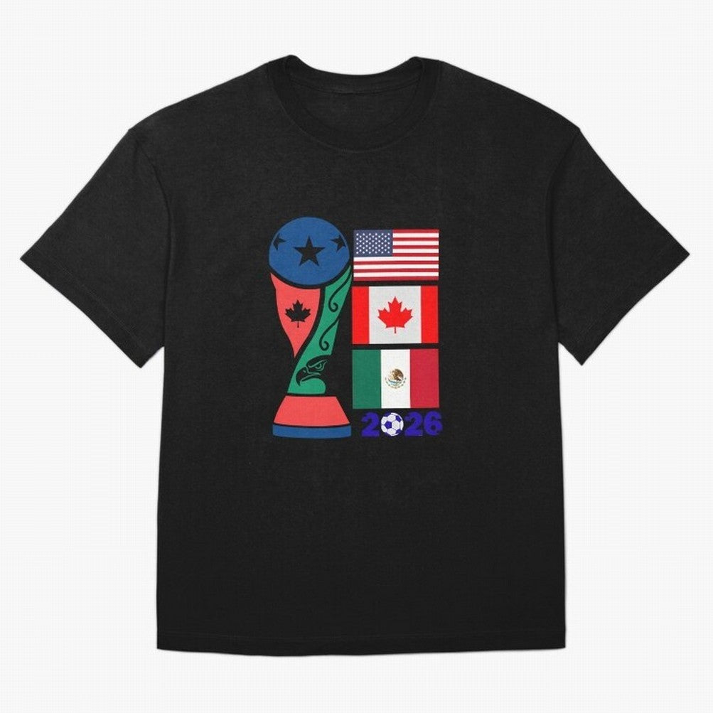 North America Football Unity 2026 Oversized T-Shirt Stand Proud for FIFA World Cup 2026 for Fans of CR7 and Germany, Bringing Supporter Pride, Iconic Celebrations, Legendary Names and Global Match Day Energy; Made for Collectors Who Enjoy Iconic