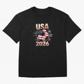 USA Soccer with Red White Blue Stars 2026 Cup T-Shirt_83834283 Oversized T-Shirt Bring Trophy Dreams to the FIFA World Cup 2026 Journey through Mbappe and Neymar Highlights, France and Portugal Pride, Stadium Memories, Football Loyalty,