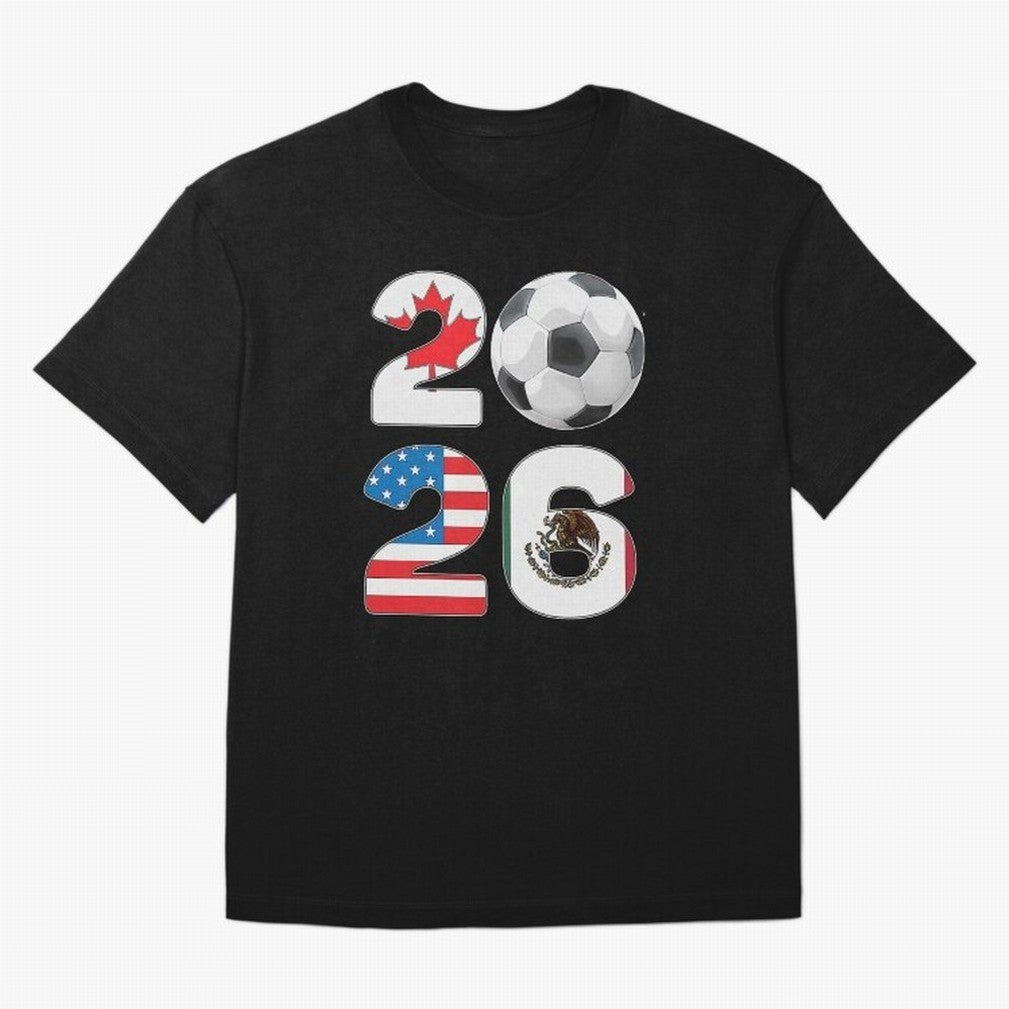 2026 North America Football Massive Event Soccer Ball Oversized T-Shirt Bring International Match Energy to Global Football Passion for FIFA World Cup 2026 Group Stage, Highlighting Messi, France and Portugal, Game Day Rituals, Football Legends,