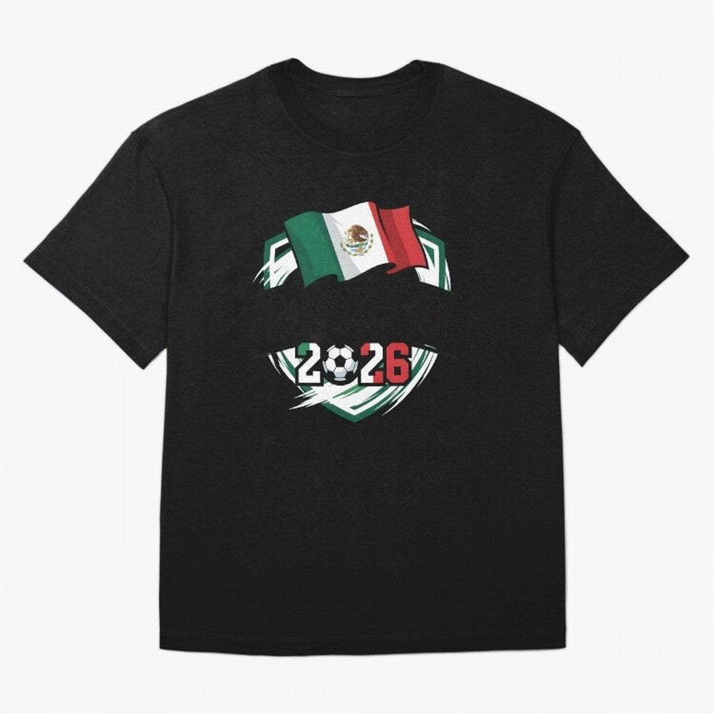 MEXICO World Cup 2026 Gift ¨C MEXICO Football Oversized T-Shirt Build Match Day Hype around FIFA World Cup 2026 USA Canada Mexico, Mbappe and Neymar, Brazil, Global Supporter Spirit, Legendary Goals, National Colors and Tournament Celebration;