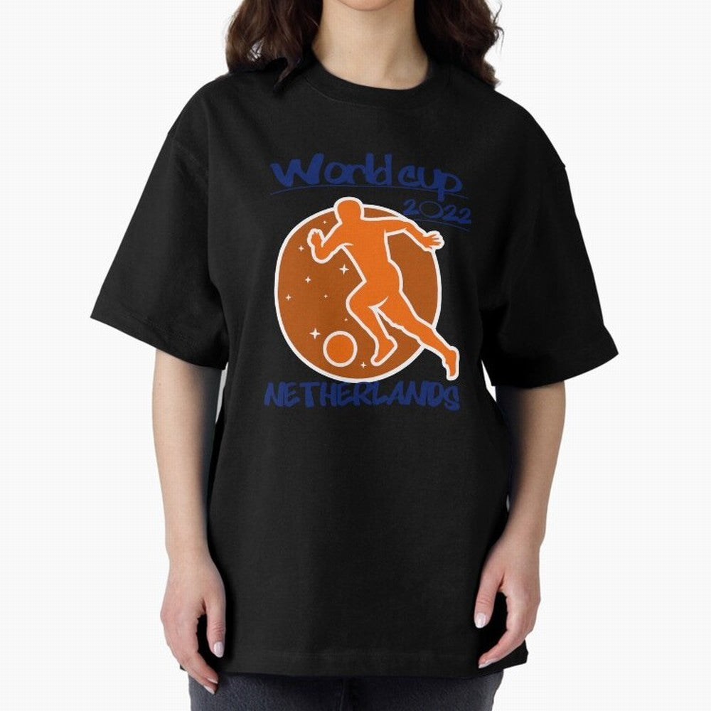 Netherlands World Cup 2022 Oversized T-Shirt Treasure Match Day Hype around FIFA World Cup 2026 USA Canada Mexico, Mbappe, Netherlands, Champion Mindset, Group Stage Buzz, Knockout Tension and Passionate Fan Culture; Made for Die Hard Supporters,