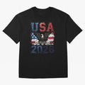 USA 2026 Soccer Eagle - World Cup Football Oversized T-Shirt Make Every Match About FIFA World Cup 2026 USA Canada Mexico Spirit, Highlighting France and Portugal, Neymar, Goal Celebration Energy, Supporter Heritage, Football Icons and Worldwide