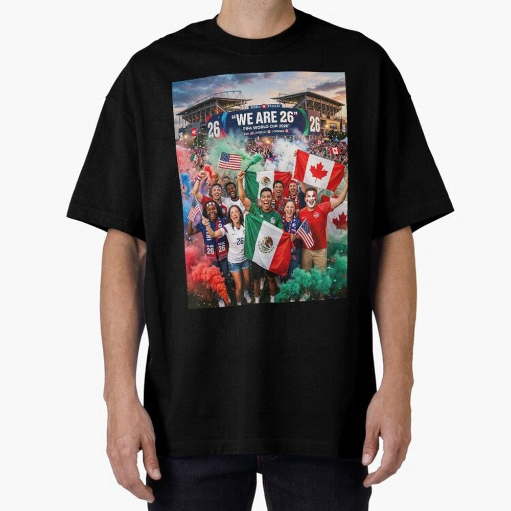 2026 World Cup Fans Celebrate Oversized T-Shirt Experience the Global Stage of the FIFA World Cup 2026 Journey through Messi and Cristiano Ronaldo Highlights, Germany Pride, Stadium Chants, National Pride, Trophy Dreams and Unforgettable Football