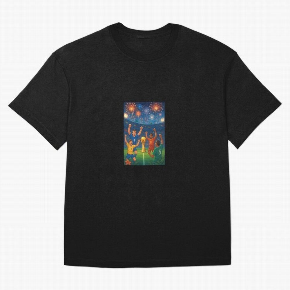 World Cup Oversized T-Shirt Bring a Champion Mindset to Global Football Passion for FIFA World Cup 2026 USA Canada Mexico, Highlighting CR7, France and Portugal, Supporter Pride, Iconic Celebrations, Legendary Names and Global Match Day Energy;