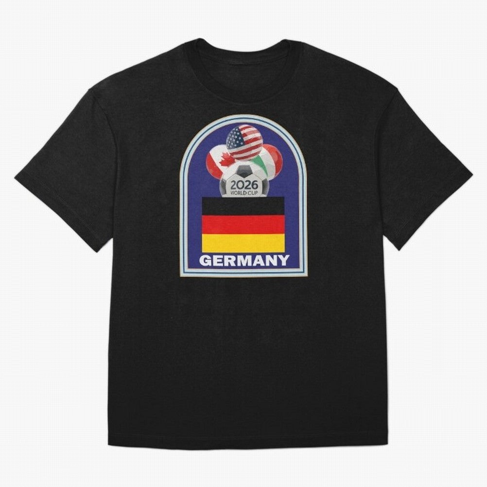 Germany 2026 Soccer T-shirt Oversized T-Shirt Make Memories around FIFA World Cup 2026 USA Canada Mexico Centered on Haaland and Mbappe, England Energy, Football Festival Excitement, Trophy Ambitions, Country Rivalries and Star Player Buzz; Perfect