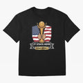 USA 2026 World Cup - It Stays Here Oversized T-Shirt Keep the Match Day Mood of FIFA World Cup 2026 USA Canada Mexico Spirit, Featuring Spain and Netherlands, Haaland, Game Day Rituals, Football Legends, Country Pride and the Road to the Final;