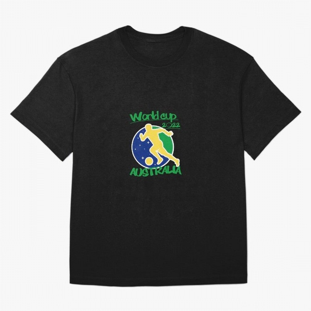 Australia World Cup 2022 Oversized T-Shirt Show Passion for the Stars of FIFA World Cup 2026 Group Stage Highlighting Neymar, Germany Energy, Goal Celebration Energy, Supporter Heritage, Football Icons and Worldwide Tournament Joy; Perfect for