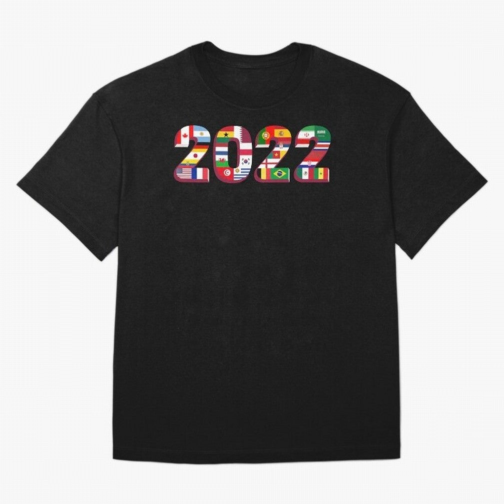 All the 32 Teams that Played in 2022 in Qatar for Football Fans Oversized T-Shirt Make Your Look Match the FIFA World Cup 2026 Journey through CR7 Highlights, Brazil Pride, Champion Mindset, Group Stage Buzz, Knockout Tension and Passionate Fan
