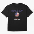 World cup 2022 Team USA Oversized T-Shirt Bring Retro Soccer Energy to Global Football Passion for FIFA World Cup 2026 Group Stage, Driven by Messi and Cristiano Ronaldo, Argentina, France and Brazil, Goal Celebration Energy, Supporter Heritage,