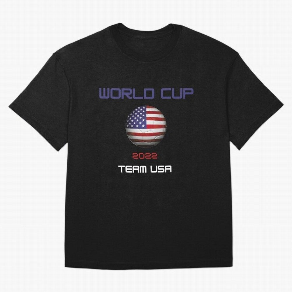 World cup 2022 Team USA Oversized T-Shirt Bring Retro Soccer Energy to Global Football Passion for FIFA World Cup 2026 Group Stage, Driven by Messi and Cristiano Ronaldo, Argentina, France and Brazil, Goal Celebration Energy, Supporter Heritage,