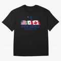 2026 North America Soccer World Tour - USA Mexico Canada Oversized T-Shirt Support Your Favorite Stars during FIFA World Cup 2026 USA Canada Mexico for Fans of Mbappe and Brazil, Portugal and Argentina, Bringing Stadium Chants, National Pride,